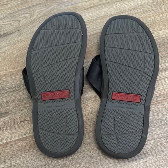 Sperry Men's Topsider Classic Black Flip-Flops - Picture 7 of 7